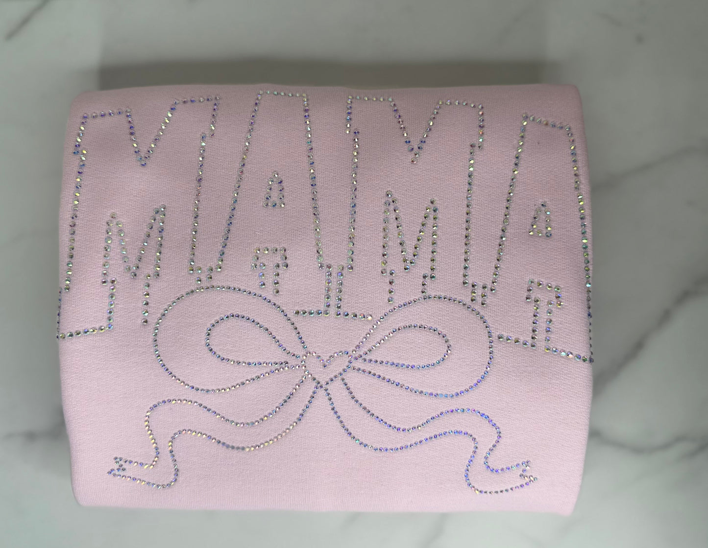Mama Bow Rhinestone Sweatshirt