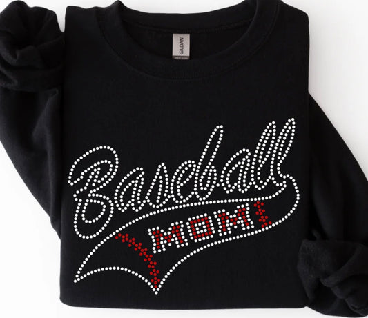 Baseball Mom Swoosh Spangle