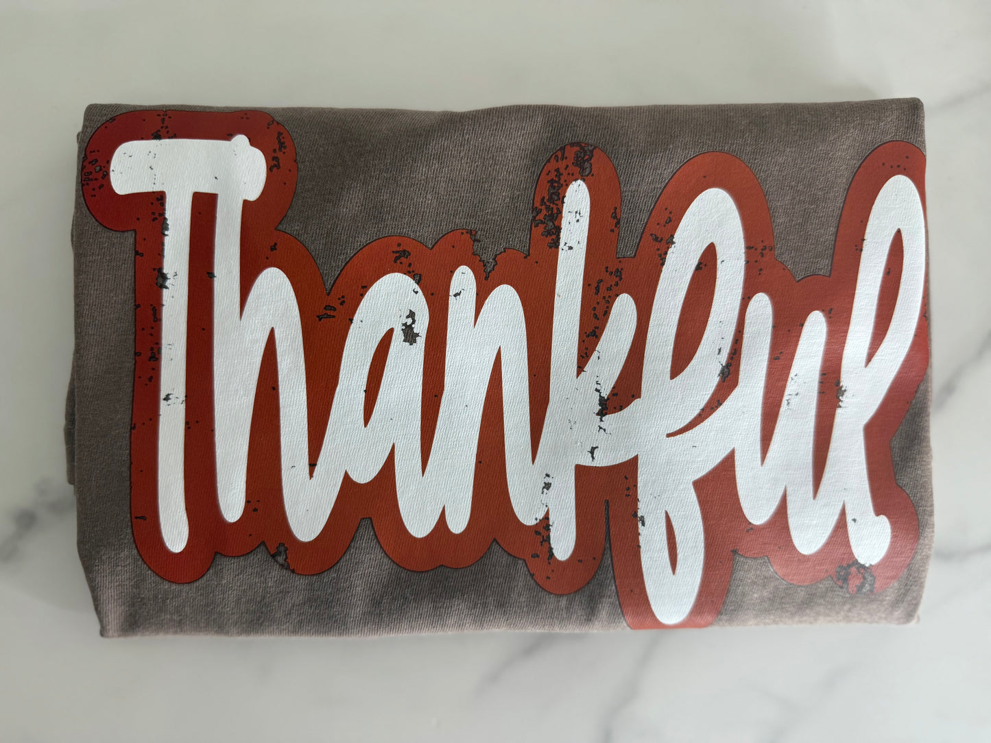 Thankful Distressed Tee Adult