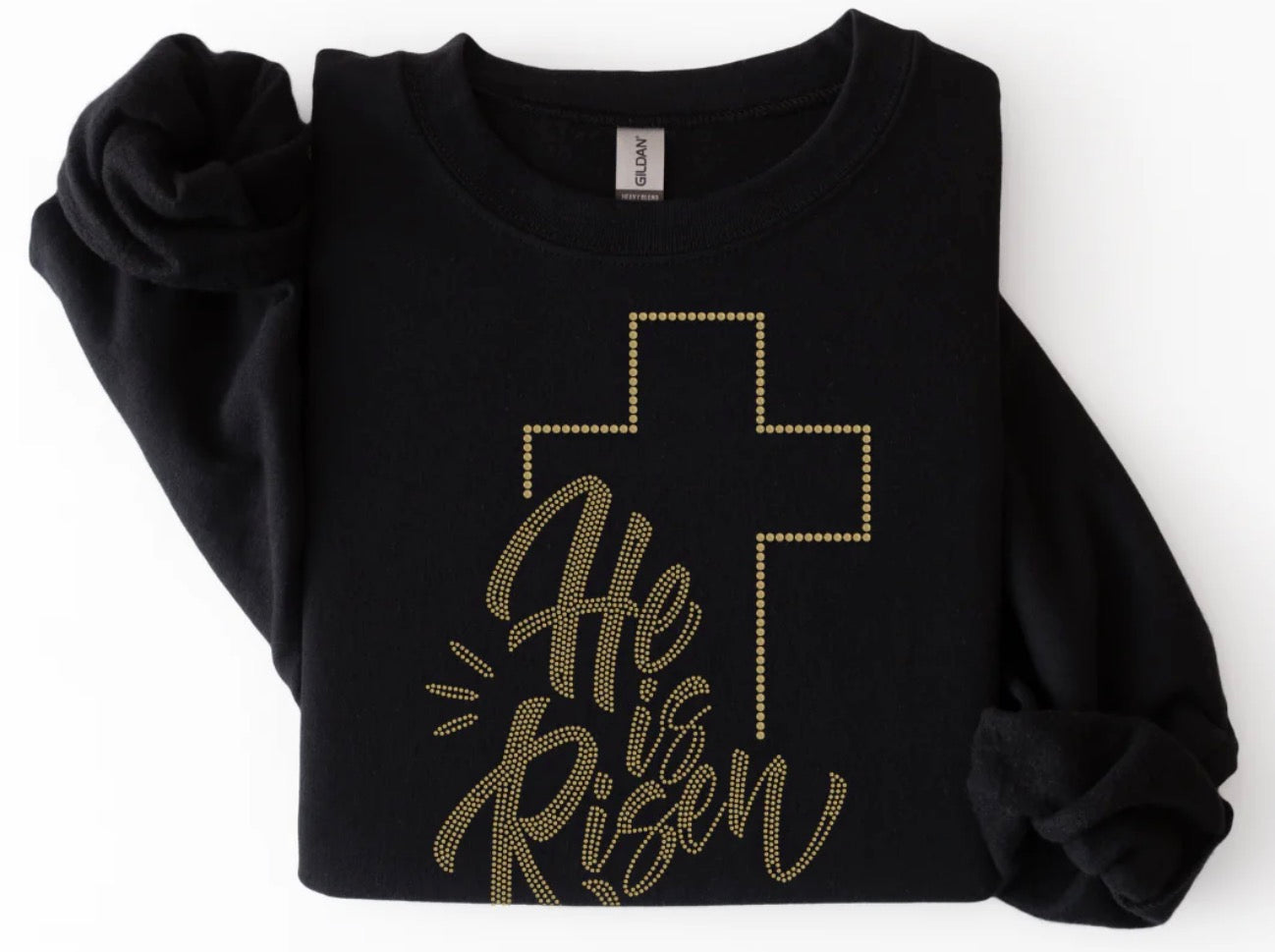 He Is Risen Cross Spangle