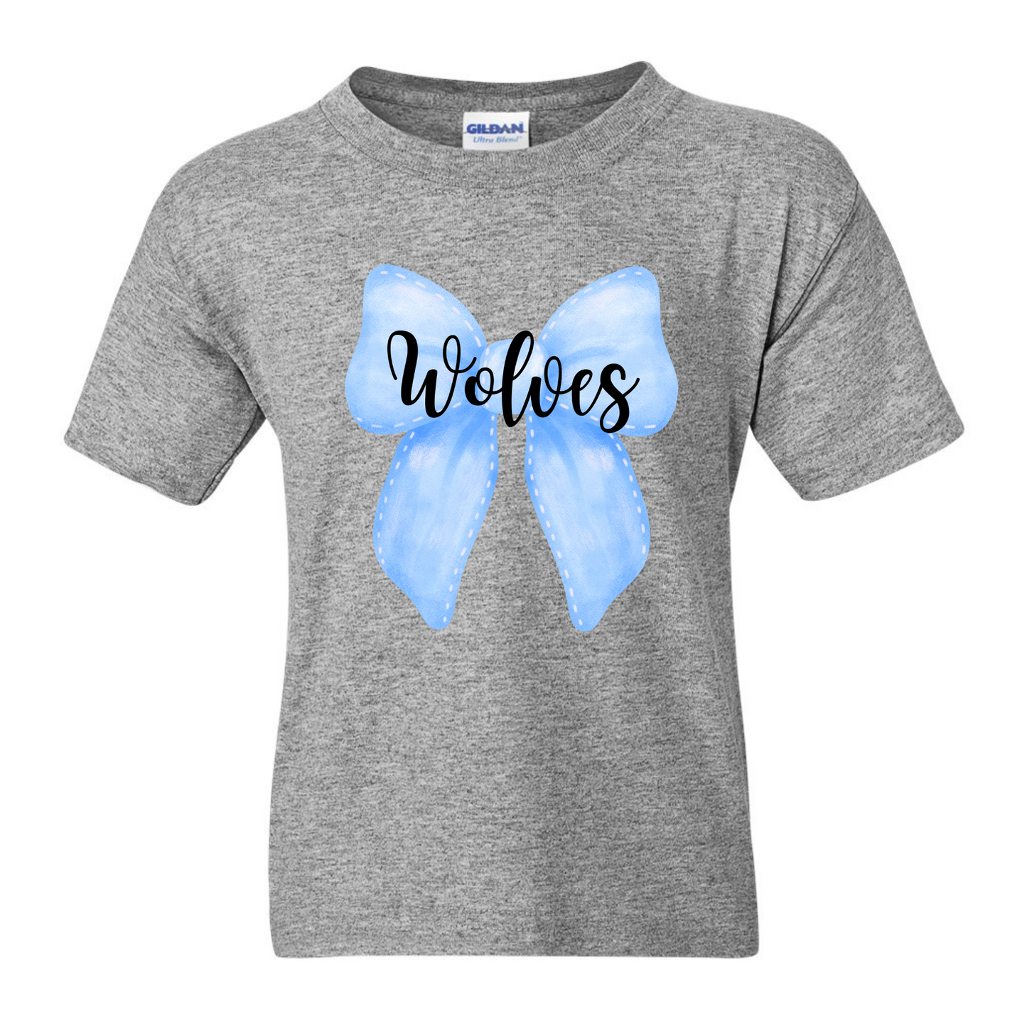 Wolves Coquette Bow Tee Youth