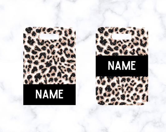 Leopard Print Bag Tag