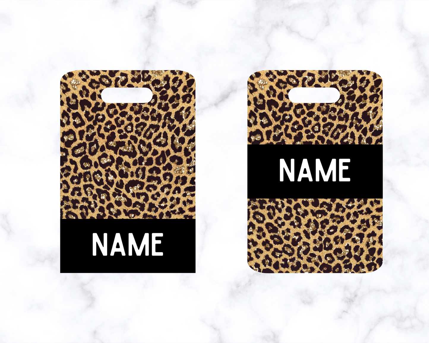 Cheetah Print Bag Tag