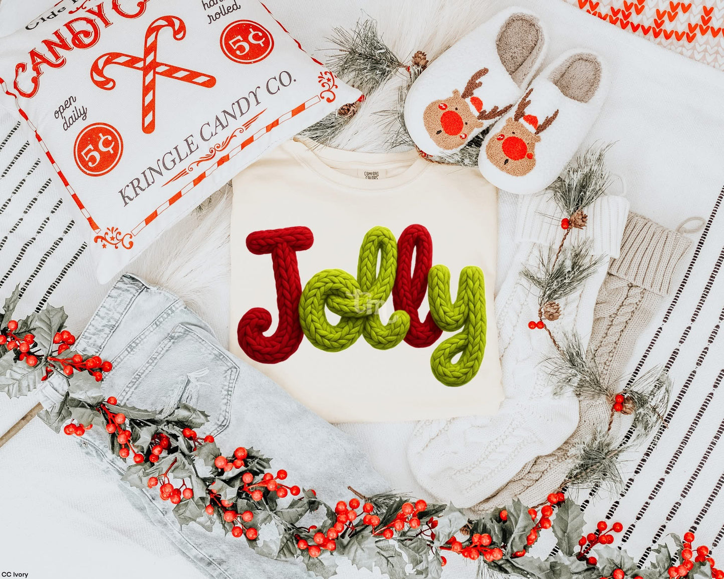 Jolly Faux Embroidery Adult