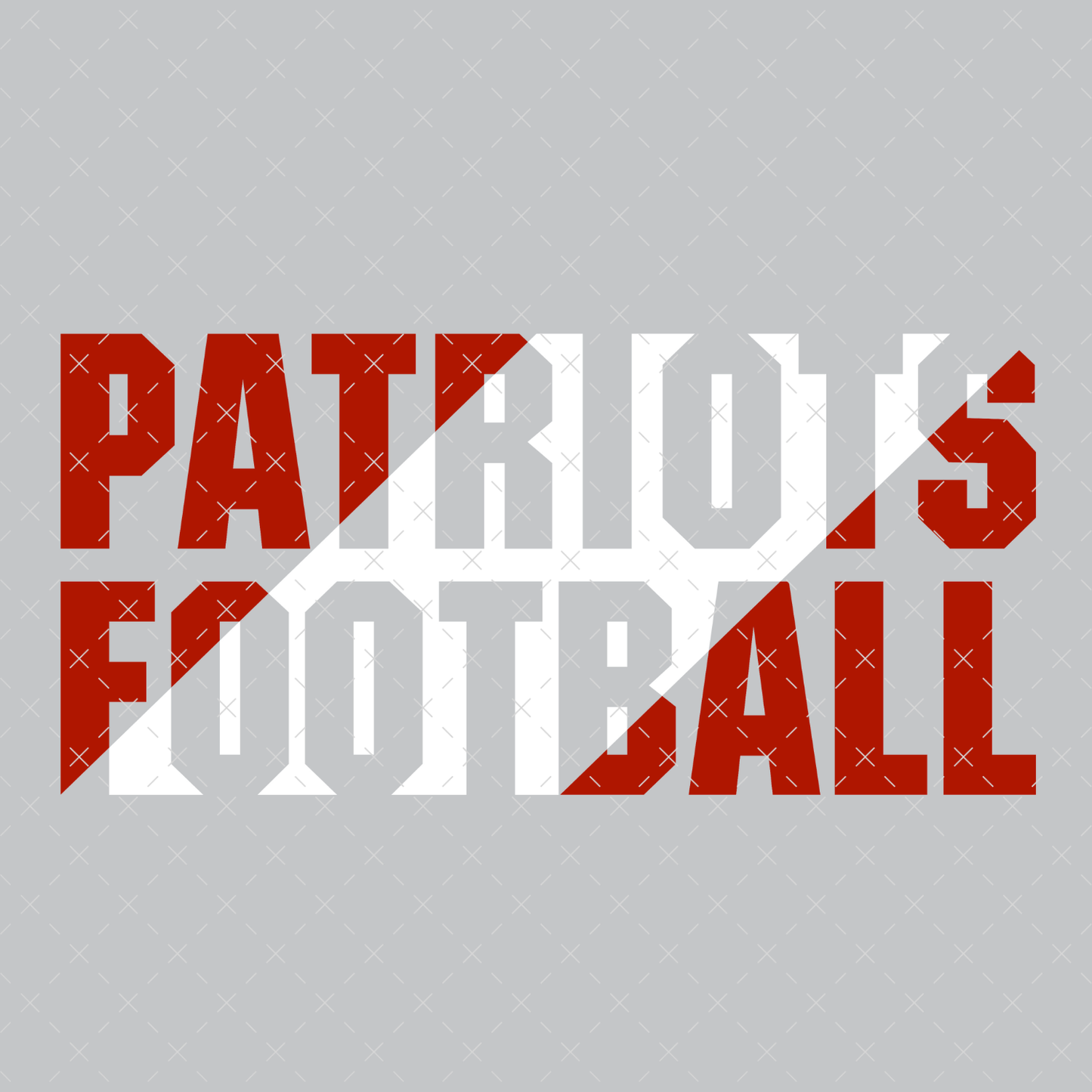 Patriots Football Slant DTF Transfer