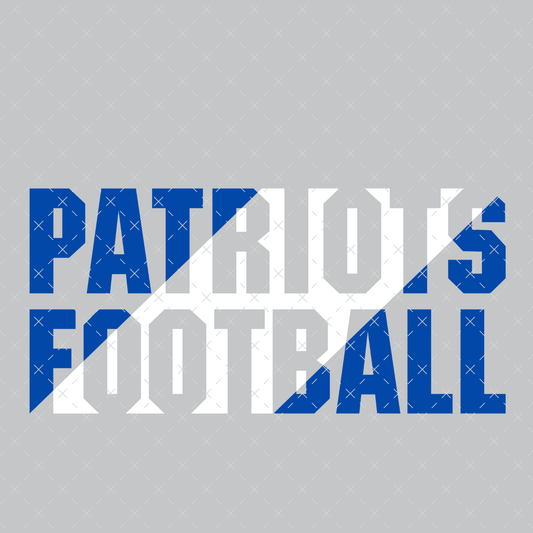 Patriots Football Slant DTF Transfer