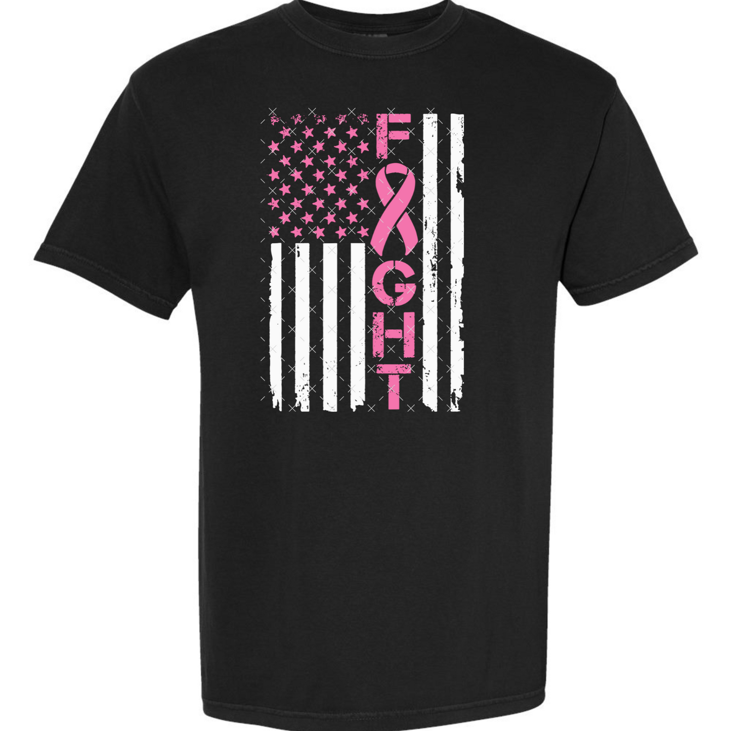 Fight Distressed Flag Tee