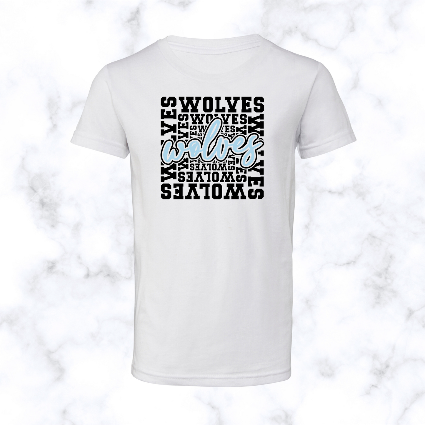 Wolves Word Art Tee Adult