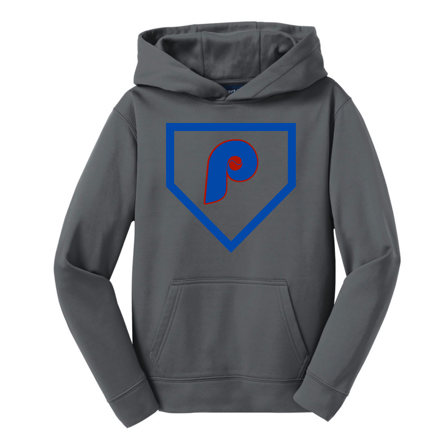 P Home Plate Adult Dri-Wick Hoodie