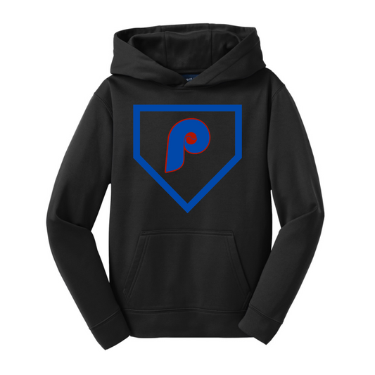 P Home Plate Youth Dri-Wick Hoodie