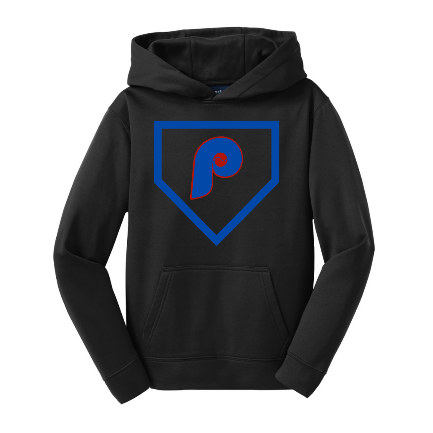 P Home Plate Adult Dri-Wick Hoodie