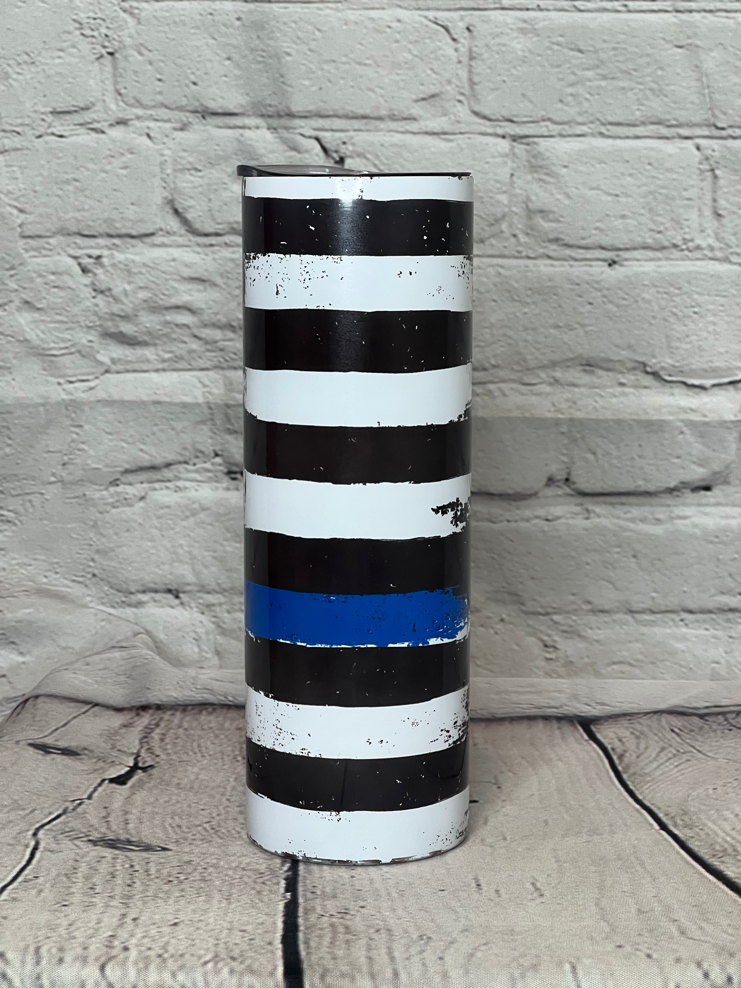 Distressed American Flag Blue Tumbler