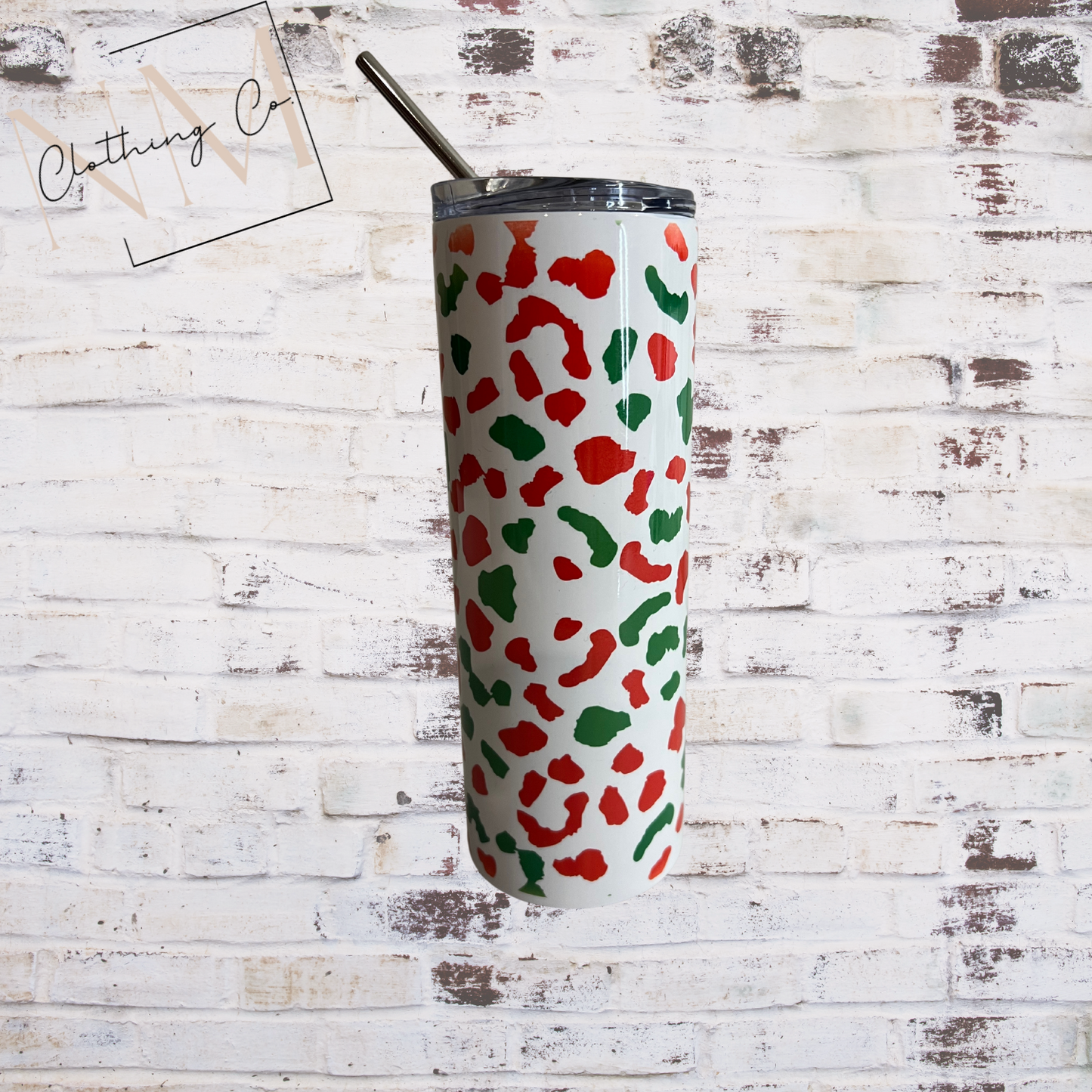 Christmas Leopard Tumbler